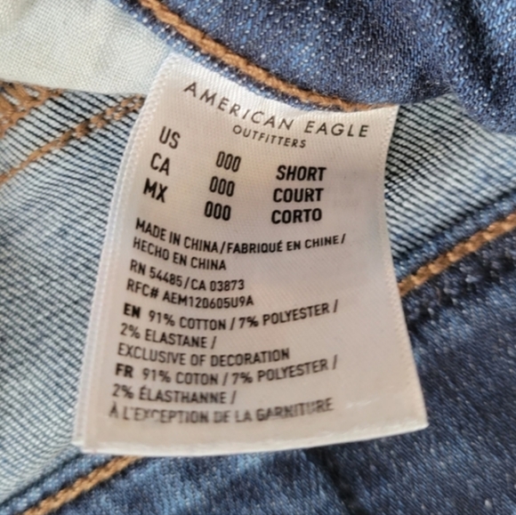 ❤[3/$35] AE Next Level Slim Straight Jean Cropped Petite Length - Picture 9 of 9
